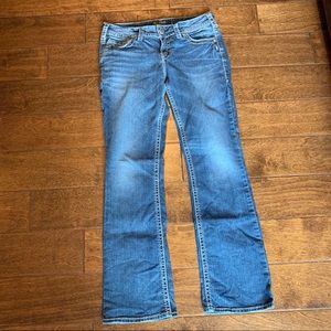 Silver Suki Mid Slim Boot Cut Jeans, 29 EUC